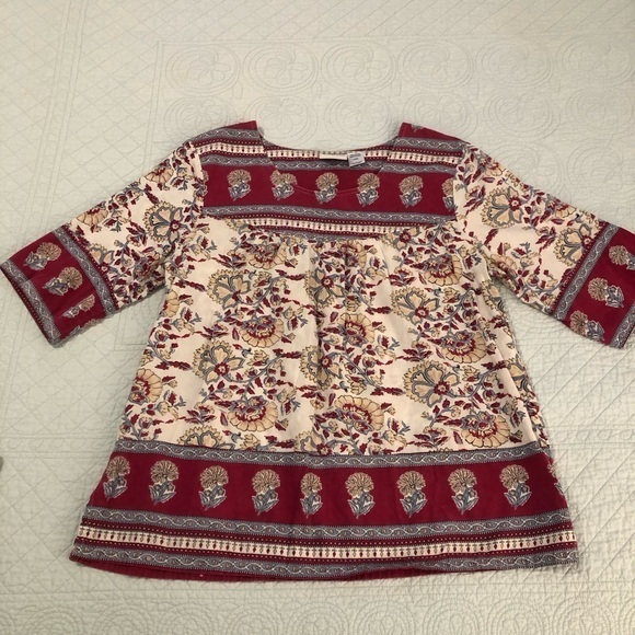 The Vermont Country Store Tops - The Vermont Country Store Everbloom peasant top. Size large.
